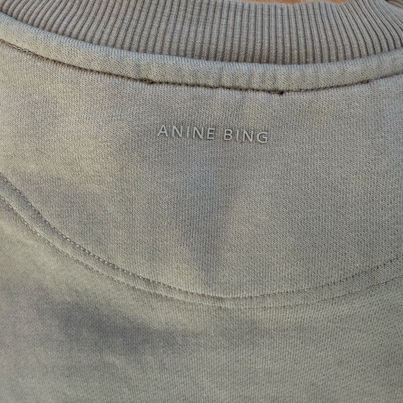 Anine Bing Gray/green Sweatshirt - Picture 3 of 6